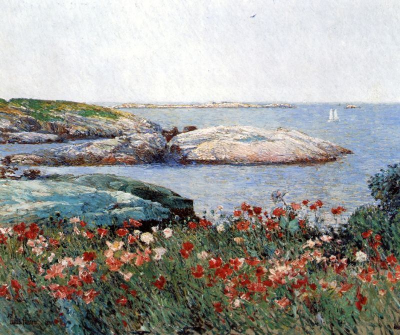 childe hassam Poppies Isles of Shoals